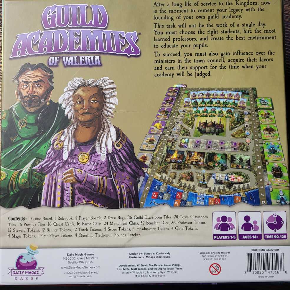 Guild Academies Of Valeria  (1-5) board game collectible [Barcode 850050470168] - Main Image 2