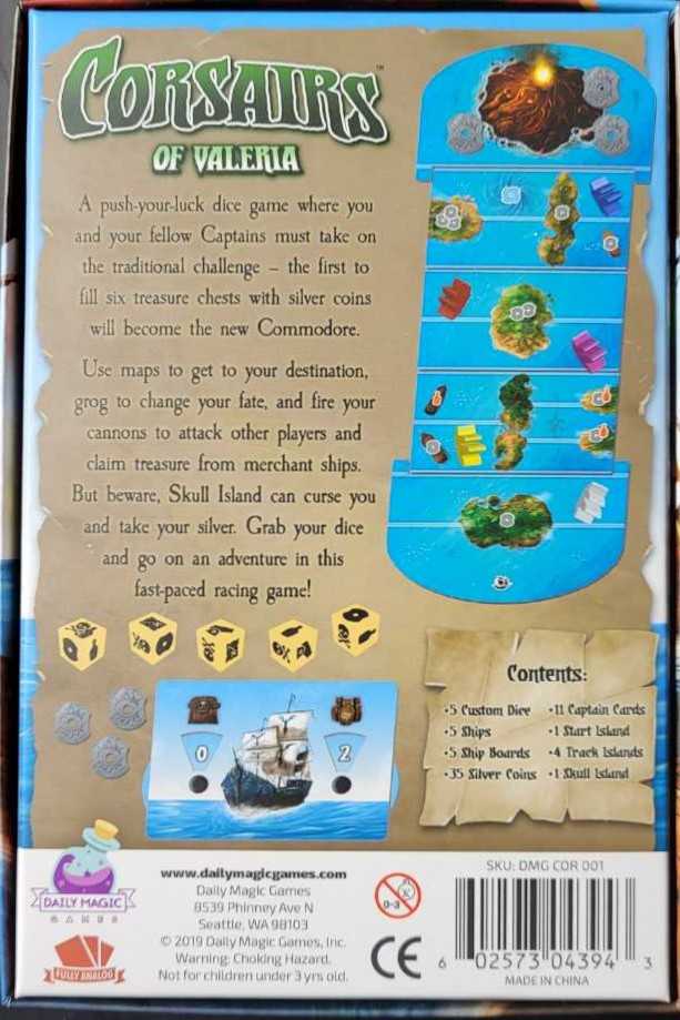 Corsairs Of Valeria  (2-5) board game collectible [Barcode 602573043943] - Main Image 2