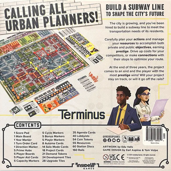 Terminus (Kickstarter Edition)  (1 2 3 4 5) board game collectible [Barcode 754932984050] - Main Image 2