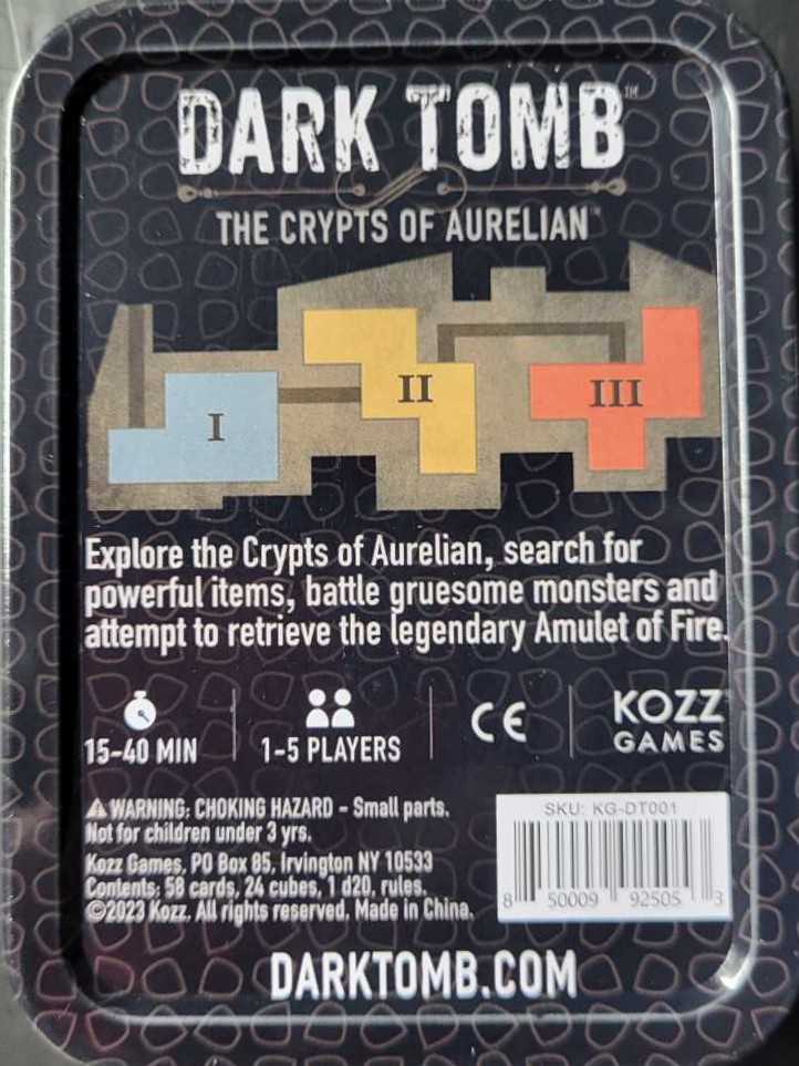 Dark Tomb : Crypts Of Aurelian  (1-5) board game collectible [Barcode 850009925053] - Main Image 2