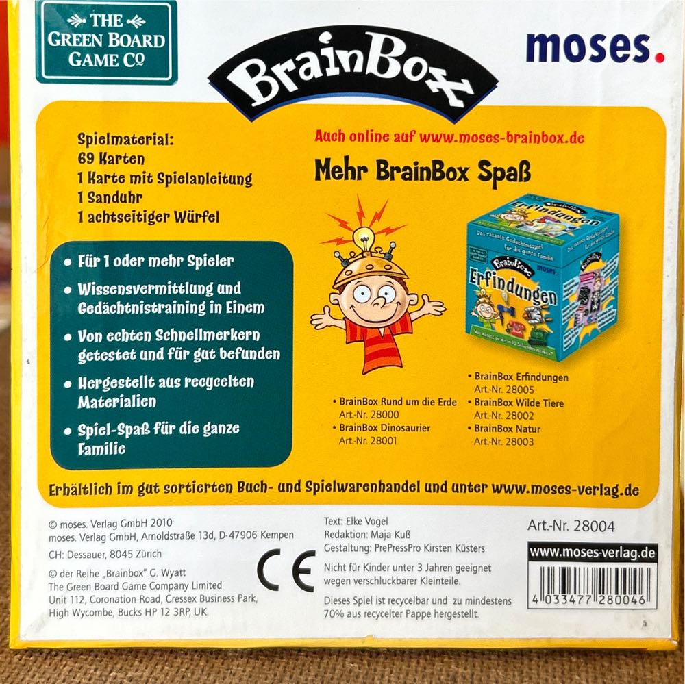 BrainBox Deutschland  (ab 1) board game collectible [Barcode 4033477280046] - Main Image 2
