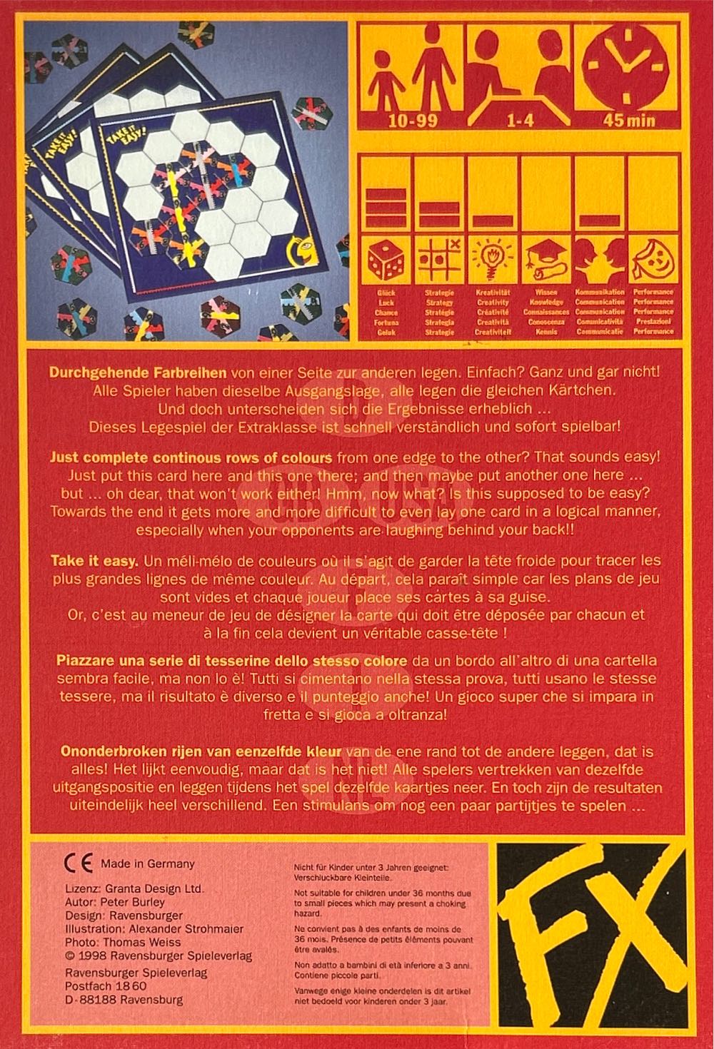 Take it easy!  (1-4) board game collectible - Main Image 2