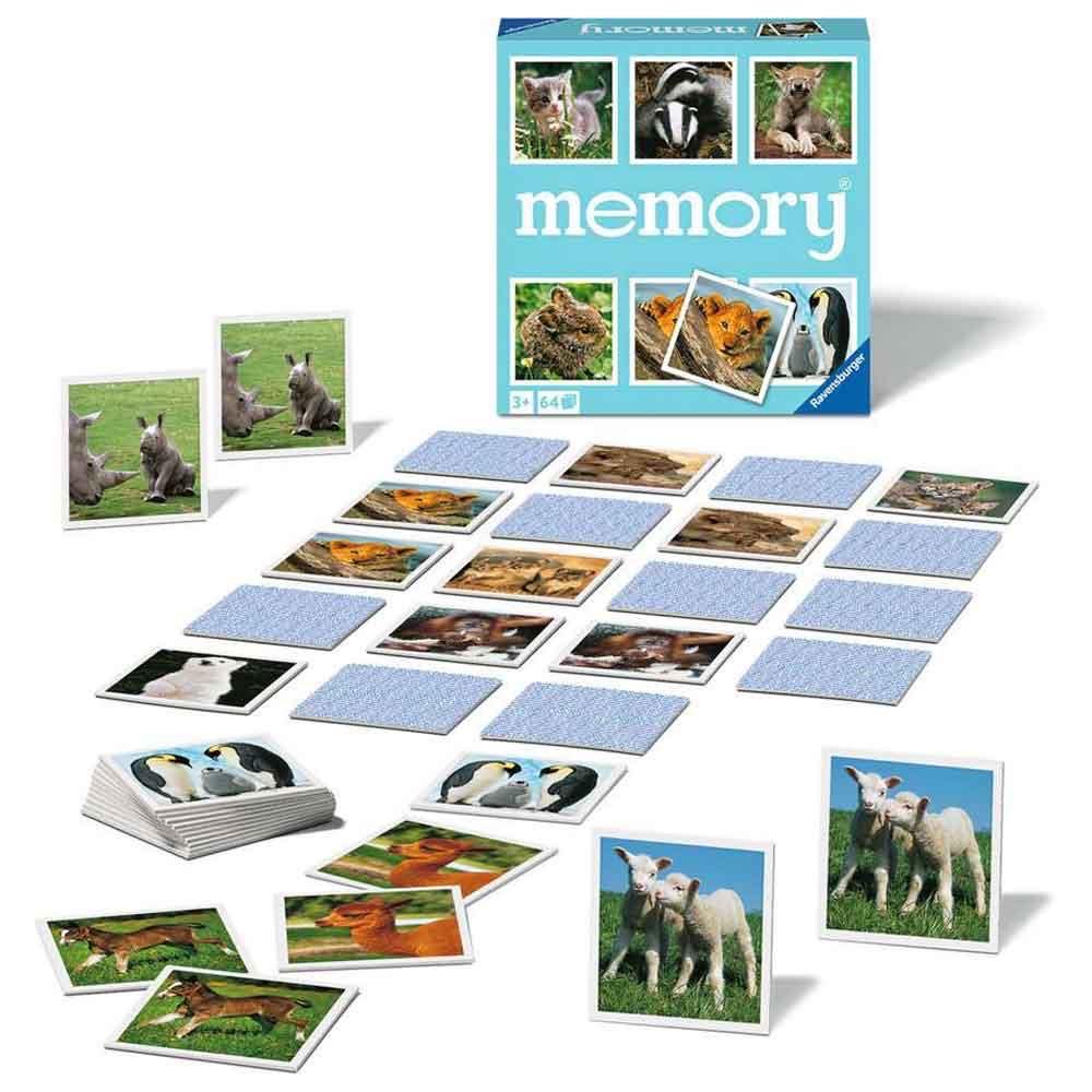 Ravensburger Animal Babies Memory Game  (1+) board game collectible [Barcode 4005556208791] - Main Image 2