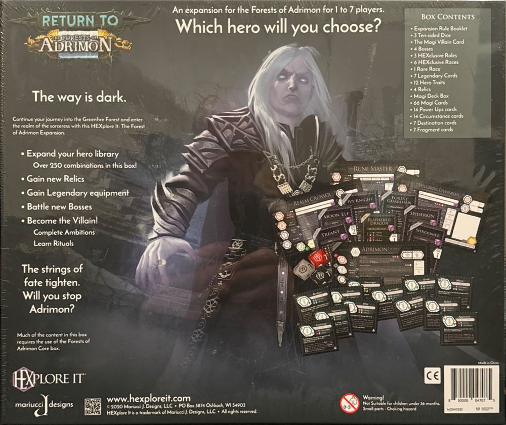 Hexplore It: Return to the Forests of Adrimon  (1-7) board game collectible [Barcode 850000047075] - Main Image 2