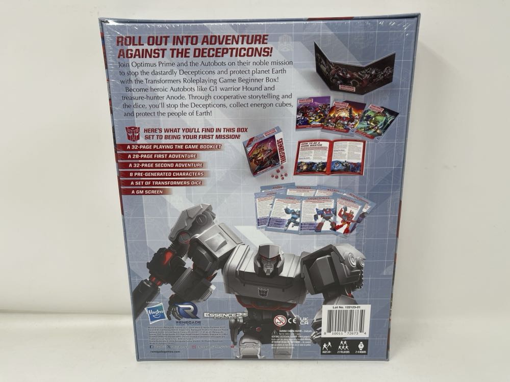Transformers Roleplaying Game Beginner Box Roll Out Into Adventure Against The Decepticons! Perfect Learn To Play Product! Ages 14 3-6 Players 180 Minutes  board game collectible [Barcode 810011726734] - Main Image 2