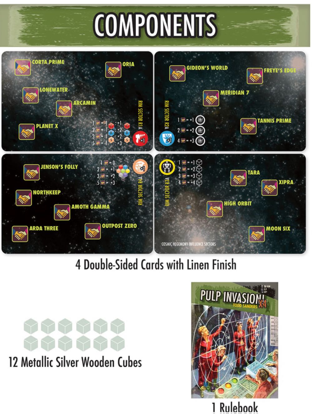 Pulp Invasion: X4  board game collectible - Main Image 2