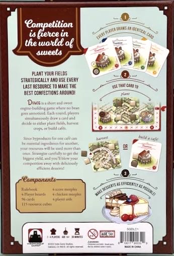 Dulce  (1 2 3 4) board game collectible [Barcode 810017900329] - Main Image 2