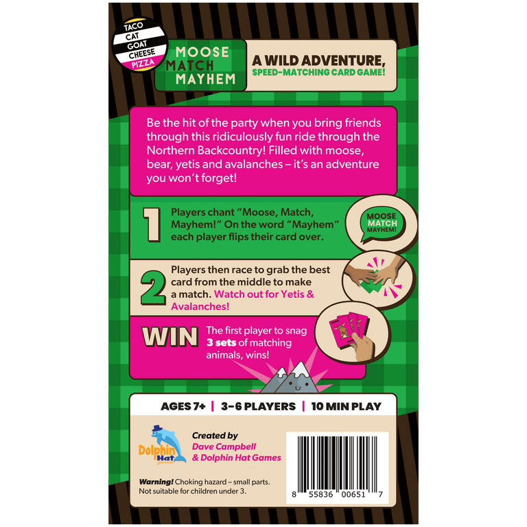 Moose Match Mayhem  (2-6) board game collectible [Barcode 855836006517] - Main Image 3