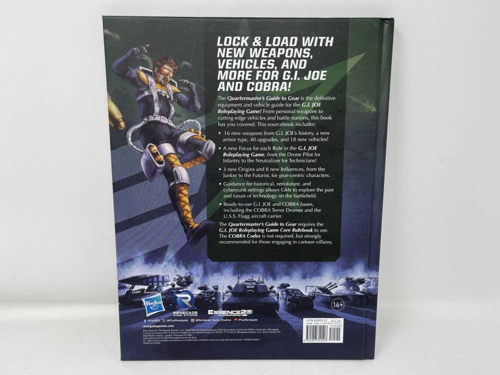G.i. Joe: Roleplaying Game - Quartermaster’s Guide To Gear Sourcebook Hardcover Expansion  board game collectible [Barcode 9781957311517] - Main Image 2