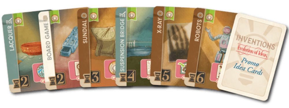 Inventions: KS Promo Cards  (1 2 3 4) board game collectible - Main Image 4