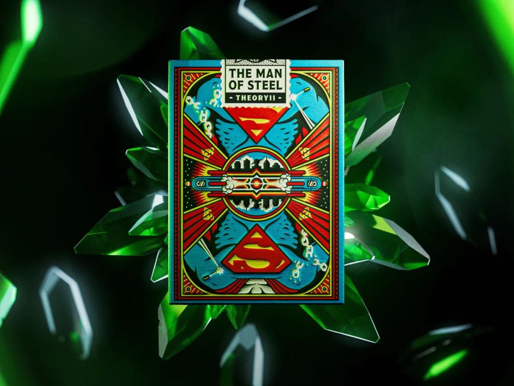 Theory11 Superman Playing Cards Premium Playing Cards Poker Size Standard Index Luxury Playing Cards  board game collectible [Barcode 850016557841] - Main Image 4