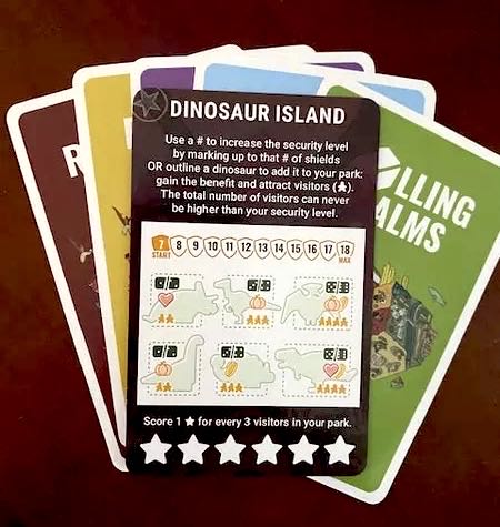 Rolling Realms - Dinosaur Island  (1-6) board game collectible [Barcode 850032180580] - Main Image 2