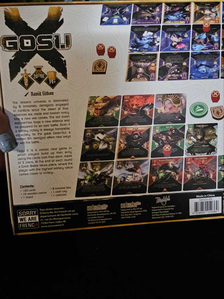 Gosu X  board game collectible - Main Image 2