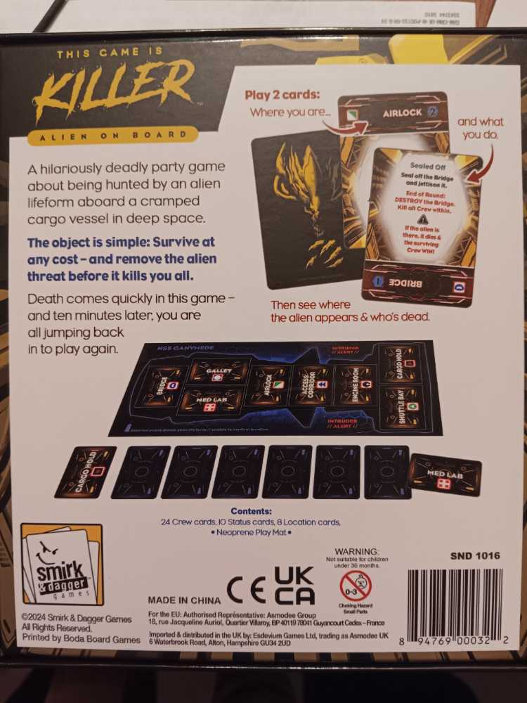 This Game Is Killer  (3-10) board game collectible [Barcode 894769000322] - Main Image 2