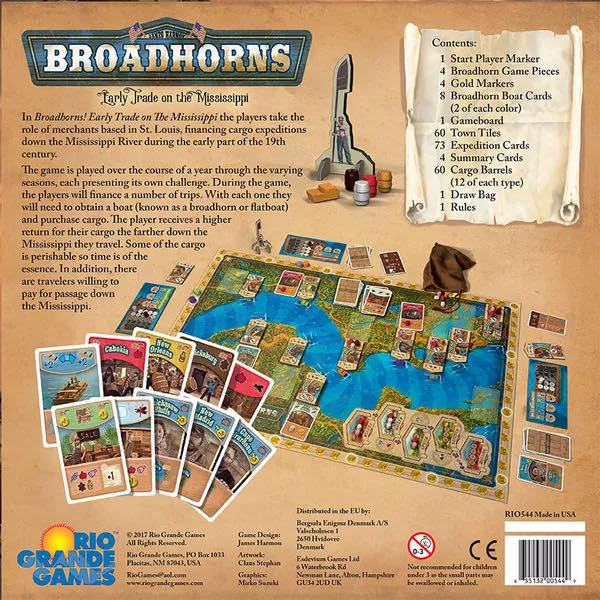 Broadhorns  (2-4) board game collectible [Barcode 655132005449] - Main Image 2