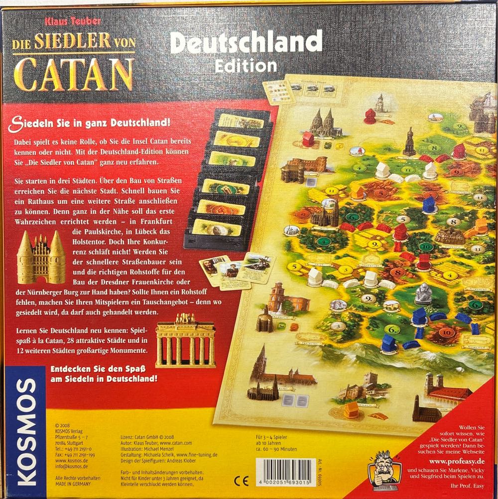 Die Siedler von Catan - Deutschland Edition  (3-4) board game collectible - Main Image 2