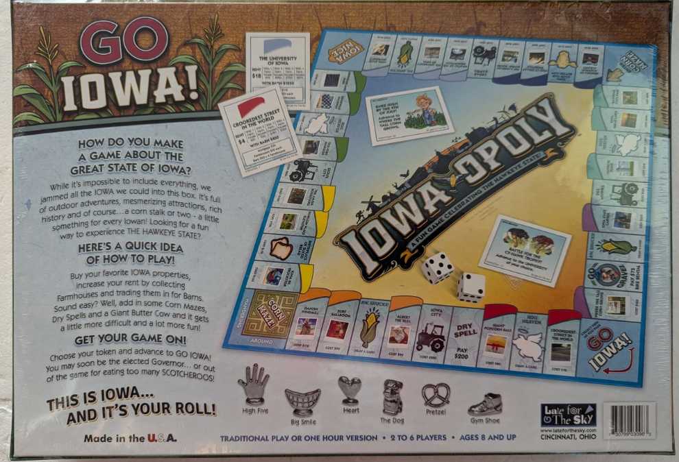 IowaOpoly  (2-6) board game collectible [Barcode 730799030963] - Main Image 3