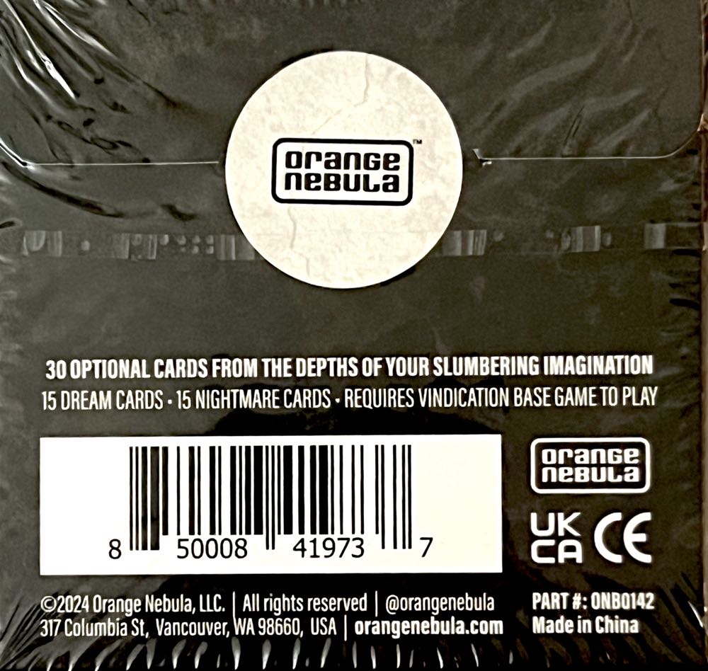 Vindication: Dreams & Nightmares  (1-5) board game collectible [Barcode 850008419737] - Main Image 2