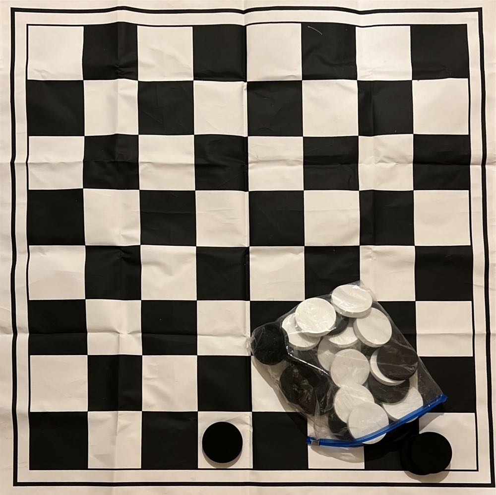 Checkers Large 2’x2’  (2) board game collectible - Main Image 2