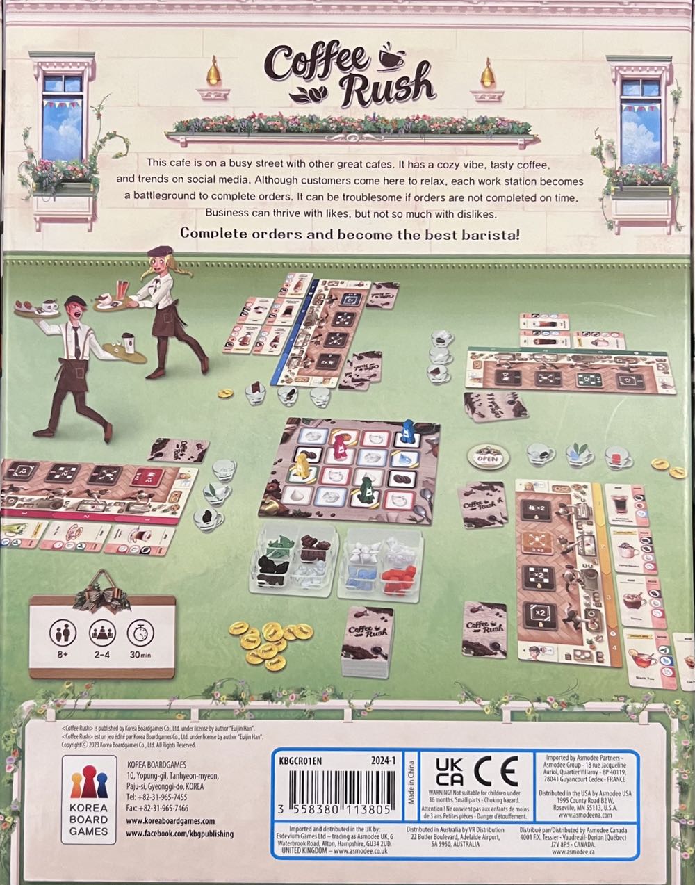 Coffee Rush  (2-4) board game collectible [Barcode 3558380113805] - Main Image 2