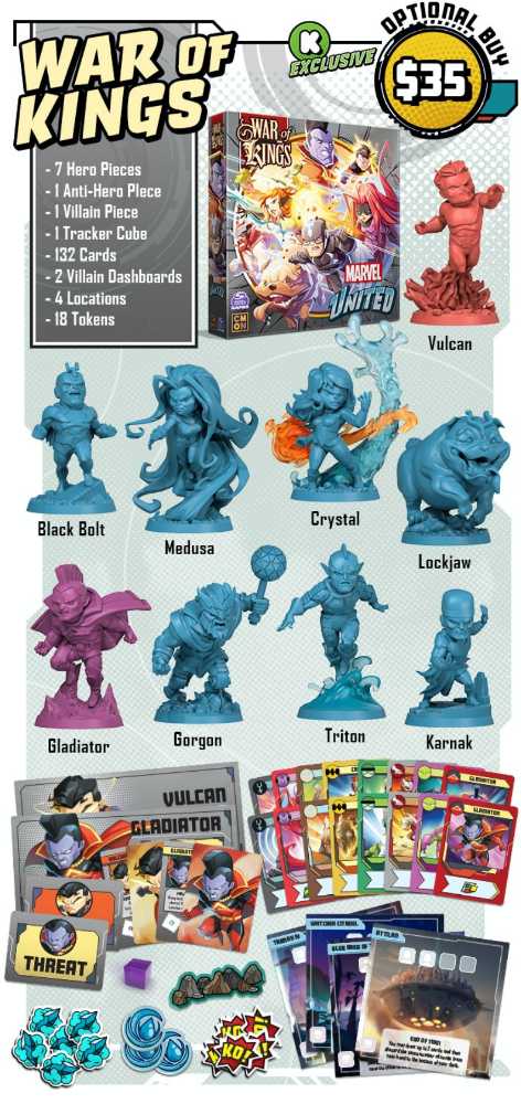 Marvel United: War Of Kings  board game collectible - Main Image 2