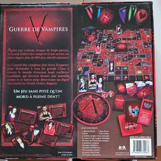 Guerre De Vampires Coffret Jeu Trudel Pilon L. & S.  board game collectible [Barcode 9782896670987] - Main Image 2