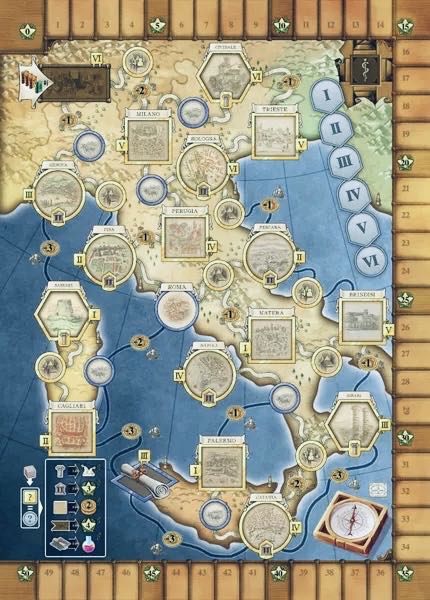 Newton: Italy Grand Tour  board game collectible [Barcode 8034055585184] - Main Image 2