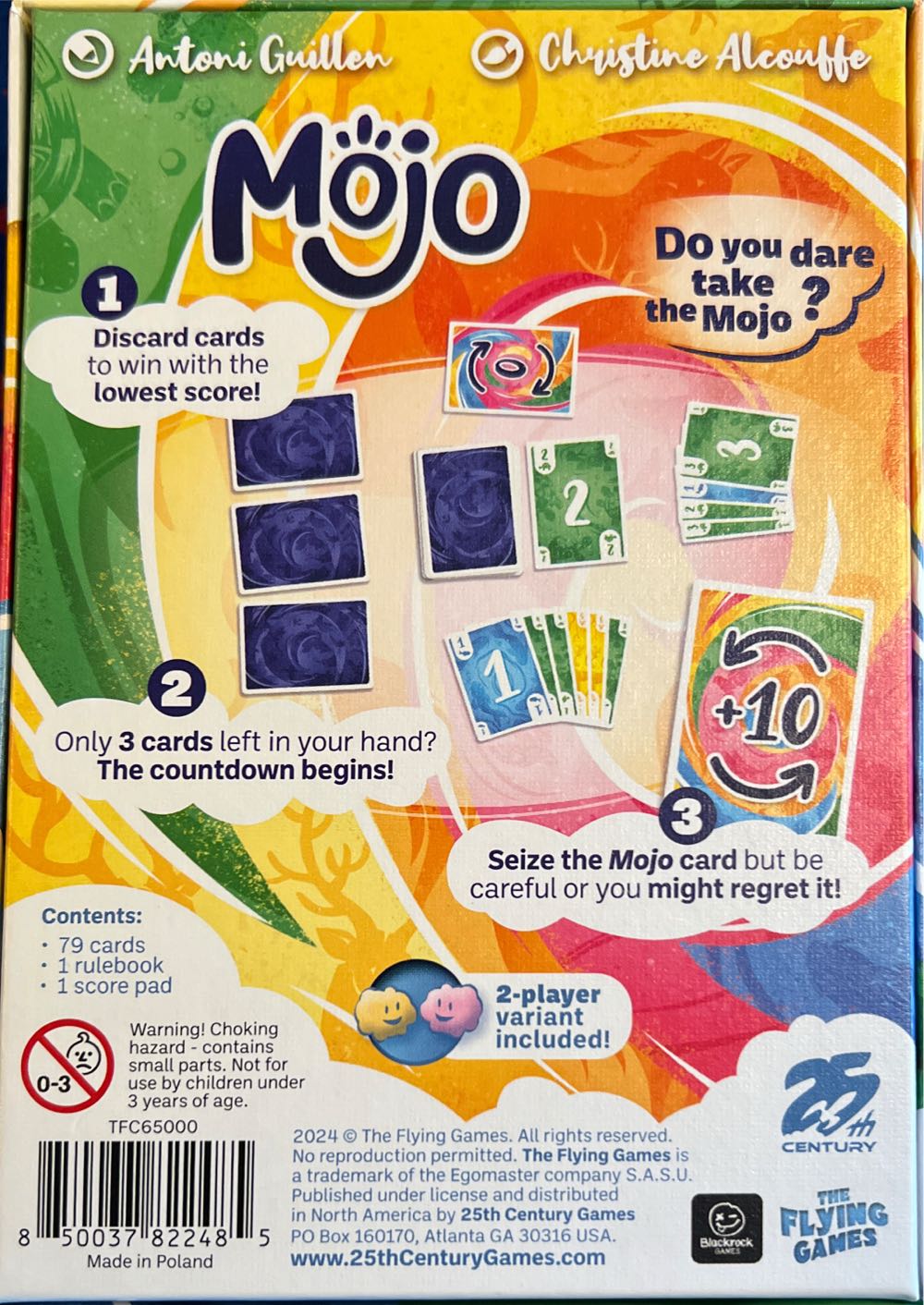 Card Games Mojo  (3-8) board game collectible [Barcode 850037822485] - Main Image 2