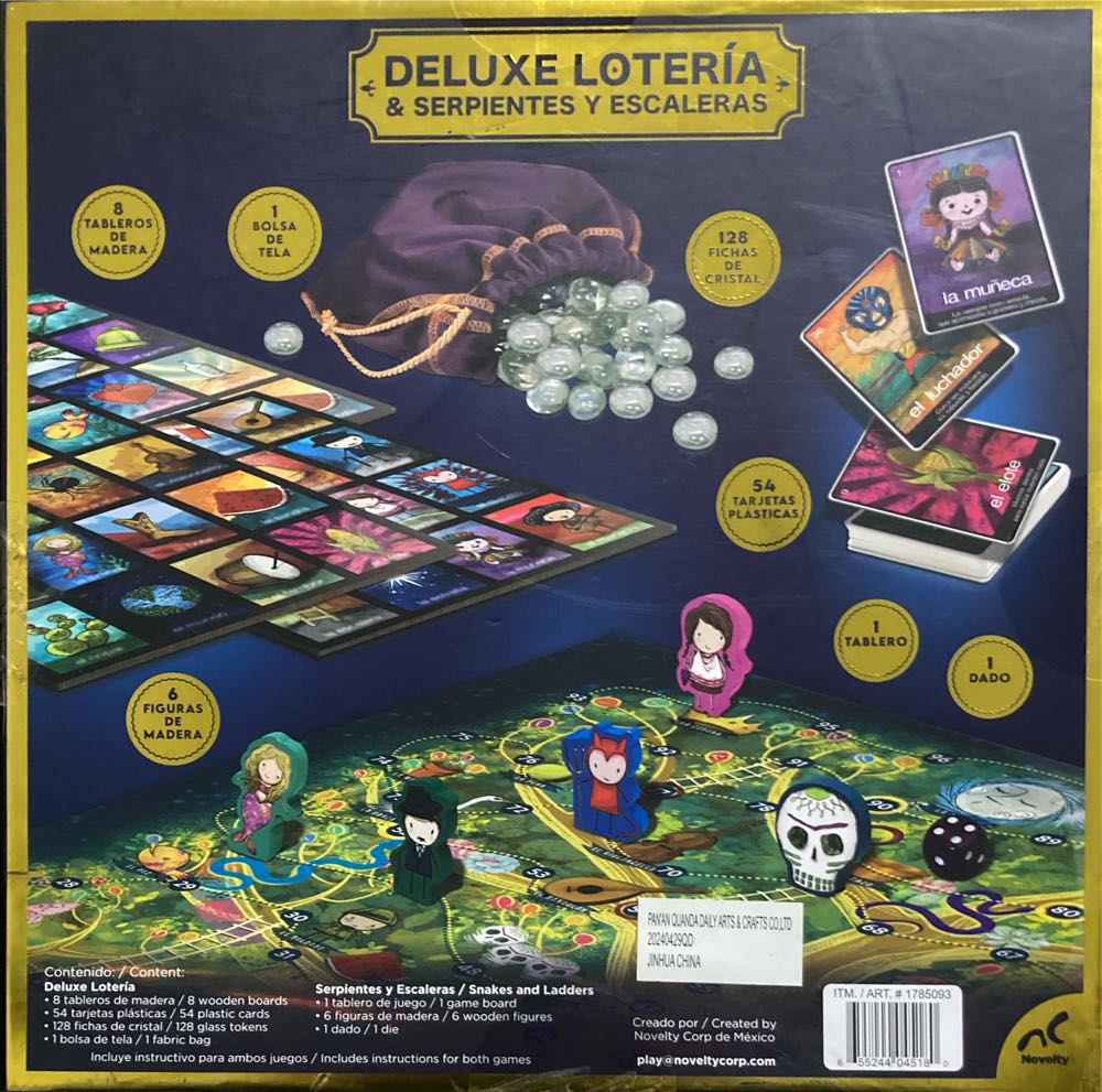 Deluxe Lotería & Serpientes Y Escaleras  (2-6) board game collectible [Barcode 655244045180] - Main Image 2