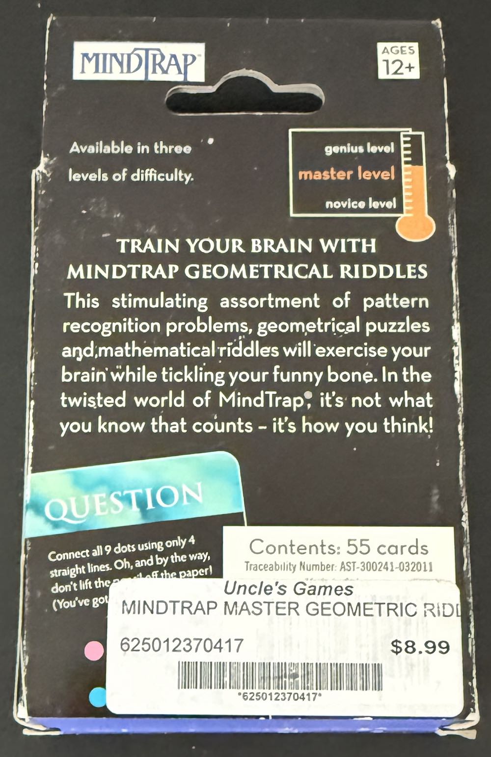 Mindtrap Geometrical Riddles  board game collectible [Barcode 625012370417] - Main Image 2