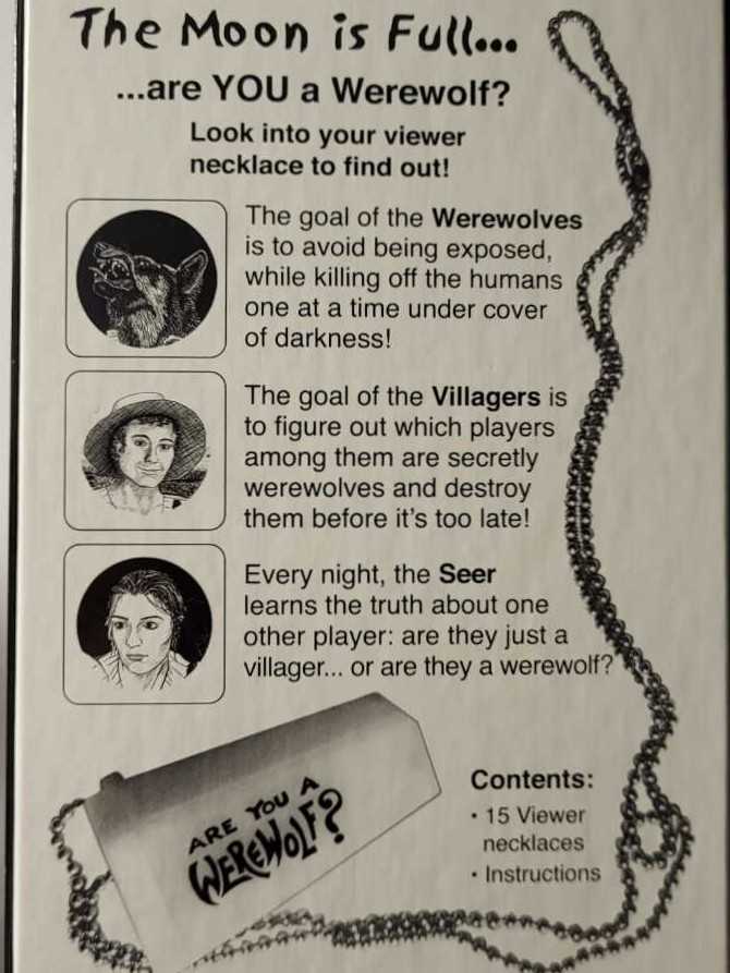 Are You A Werewolf Deluxe Edition   (7-15) board game collectible - Main Image 2