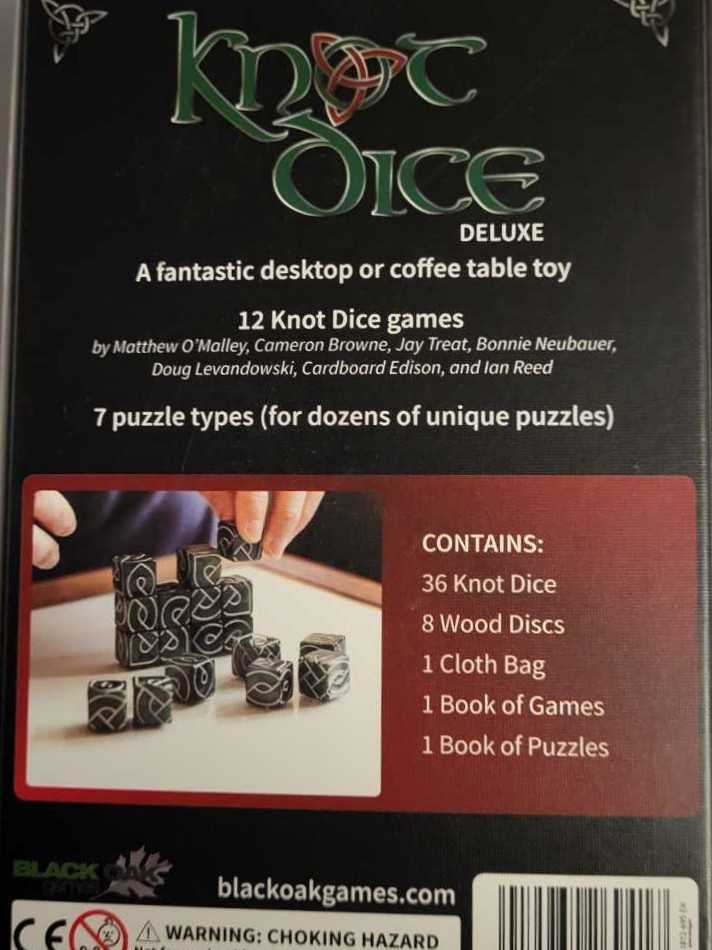 Knot Dice Deluxe - Blue  (1-4) board game collectible [Barcode 019962269417] - Main Image 2