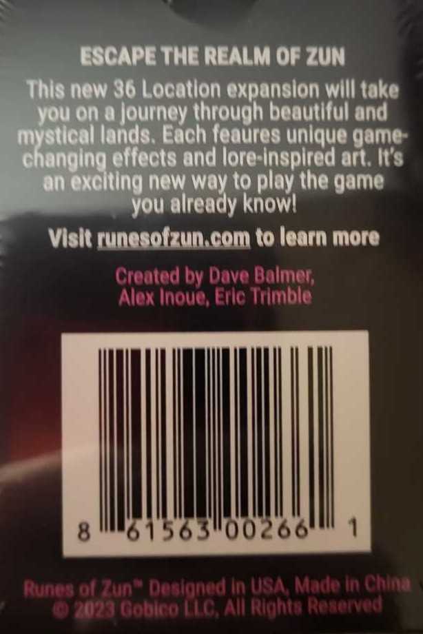 Runes of Zun: Forbidden Lands  board game collectible [Barcode 861563002661] - Main Image 2