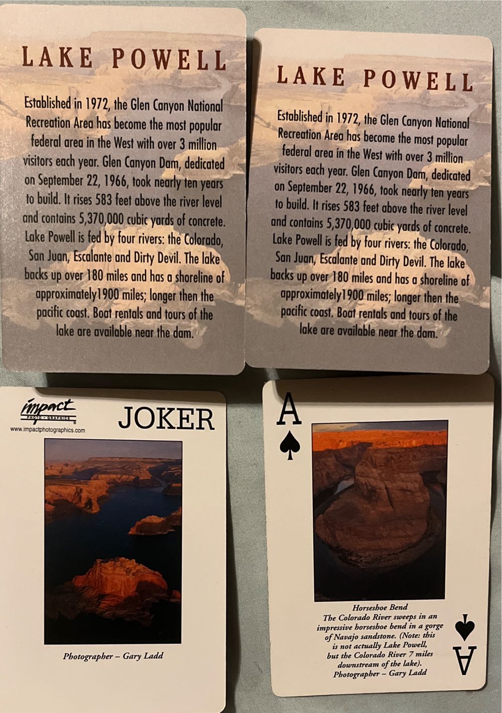 Lake Powell Playing Cards  board game collectible [Barcode 045622968963] - Main Image 3