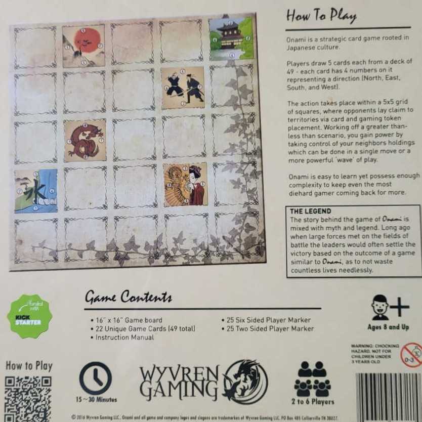 Onami  (2-6) board game collectible [Barcode 266386000274] - Main Image 3