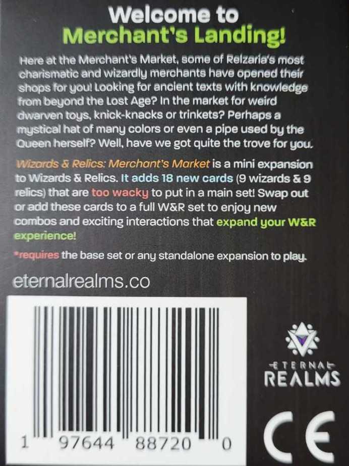 Wizards & Relics: Merchant’s Market   board game collectible [Barcode 197644887200] - Main Image 2