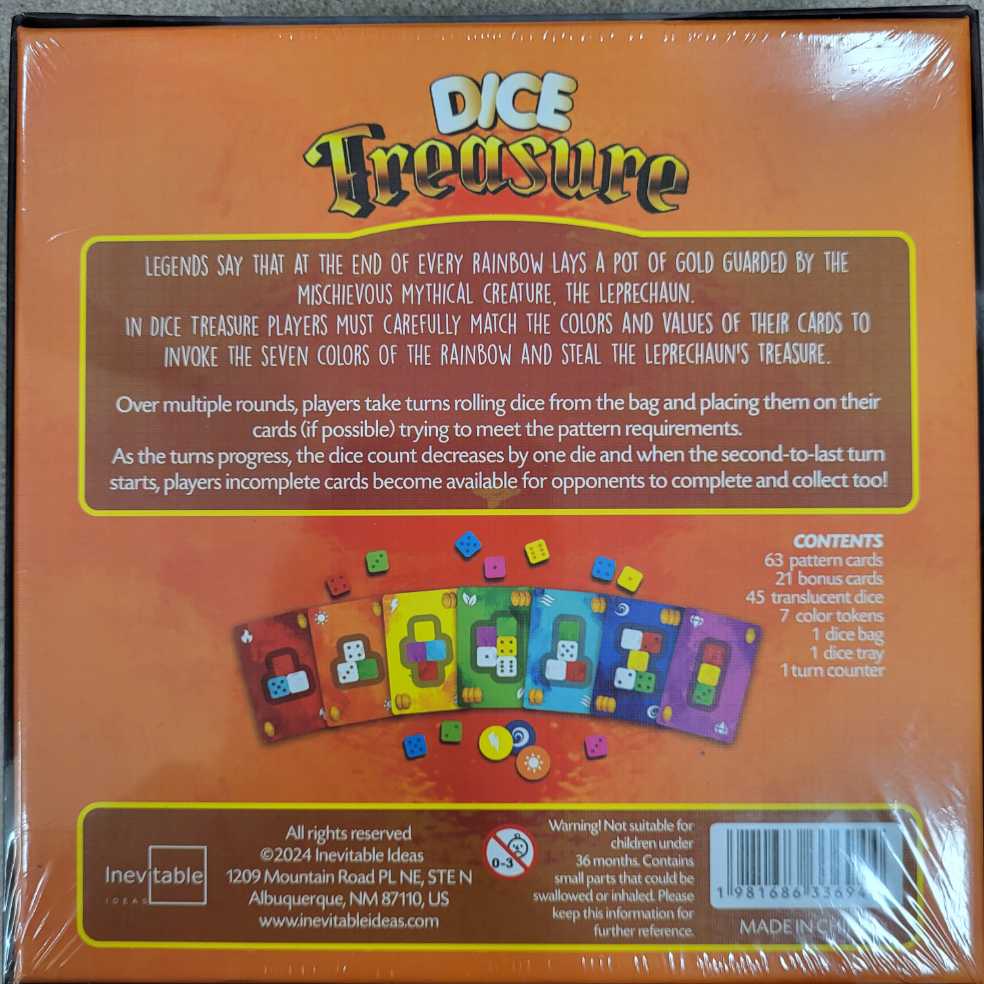 Dice Treasure  (1-4) board game collectible [Barcode 1981686336944] - Main Image 2