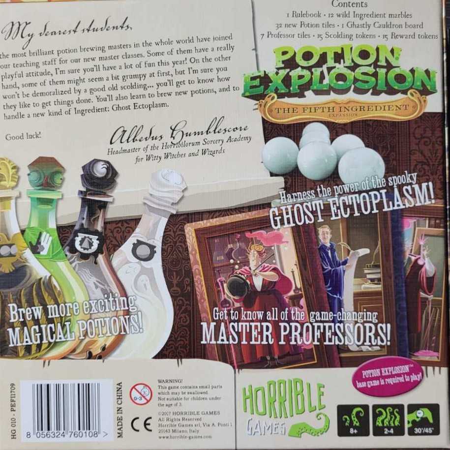 Potion Explosion: The Fifth Ingredient Expansion Explosion Horrible Guild  board game collectible [Barcode 8056324760108] - Main Image 2