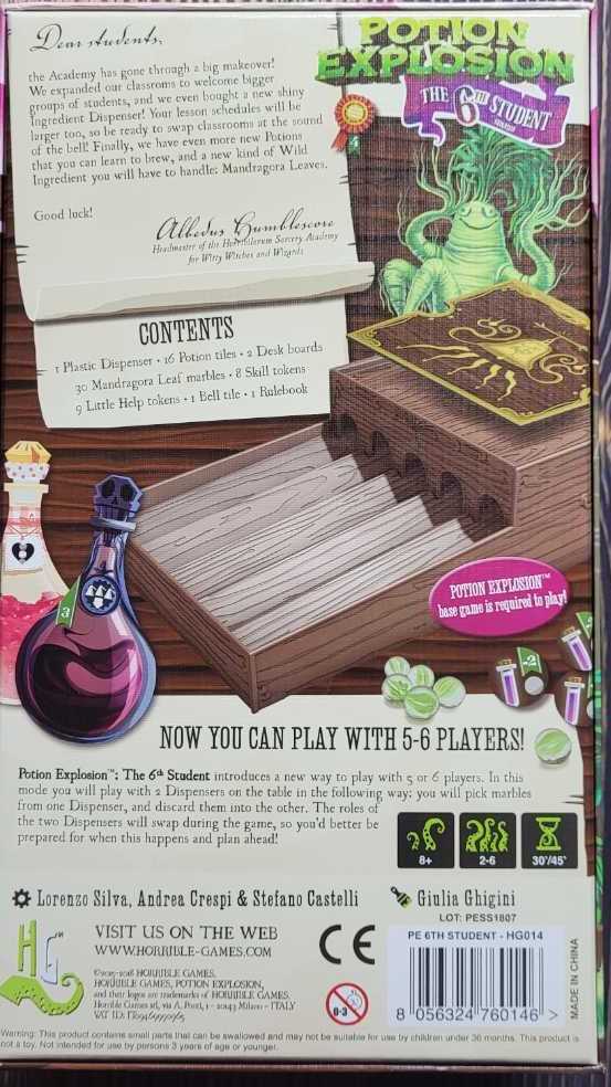 Potion Explosion: The 6th Student   board game collectible [Barcode 8056324760146] - Main Image 2