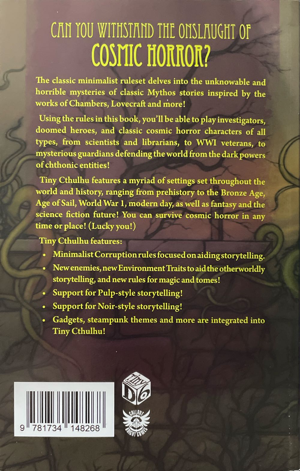 Tiny Cthulhu Gkg071  board game collectible [Barcode 9781734148268] - Main Image 2