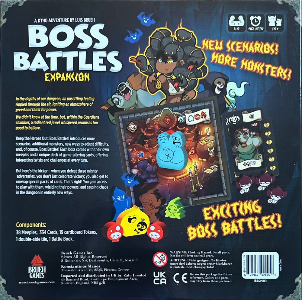 Keep the Heroes Out!: Boss Battles  (1-4) board game collectible [Barcode 628942924958] - Main Image 2