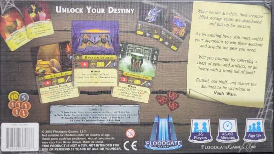 Vault Wars  (3-5) board game collectible - Main Image 2
