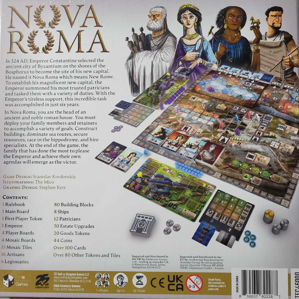 Nova Roma  (1-4) board game collectible [Barcode 850037822287] - Main Image 2