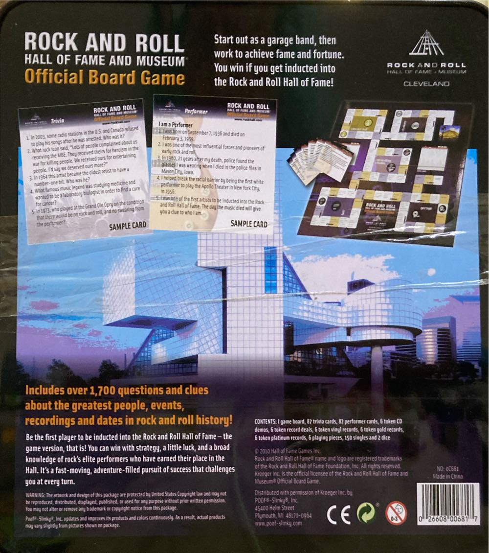 Rock And Roll  (2-6) board game collectible [Barcode 026608006817] - Main Image 2