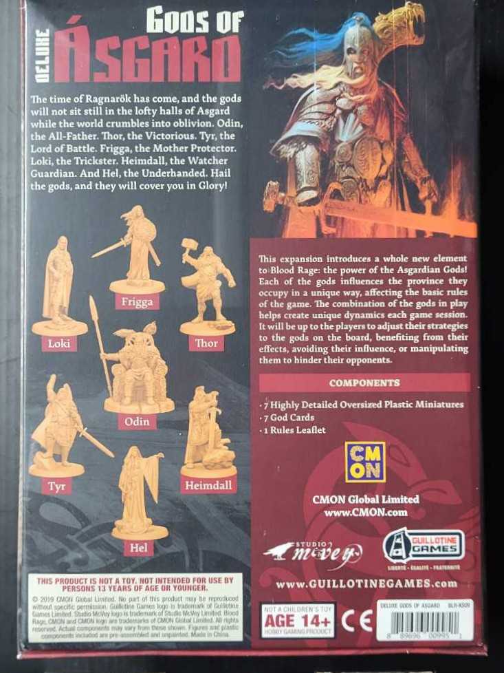 Blood Rage: Deluxe Gods Of Asgard Expansion   board game collectible [Barcode 889696009951] - Main Image 2