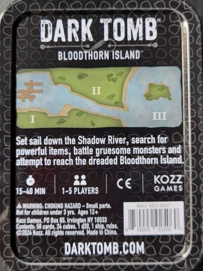 Dark Tomb: Bloodthorn Island Kickstarter Wallapop Tomb  (1-5) board game collectible [Barcode 850009925060] - Main Image 2