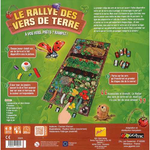 Le Rallye Des Vers De Terre  (2 À 4) board game collectible [Barcode 3421272110711] - Main Image 4