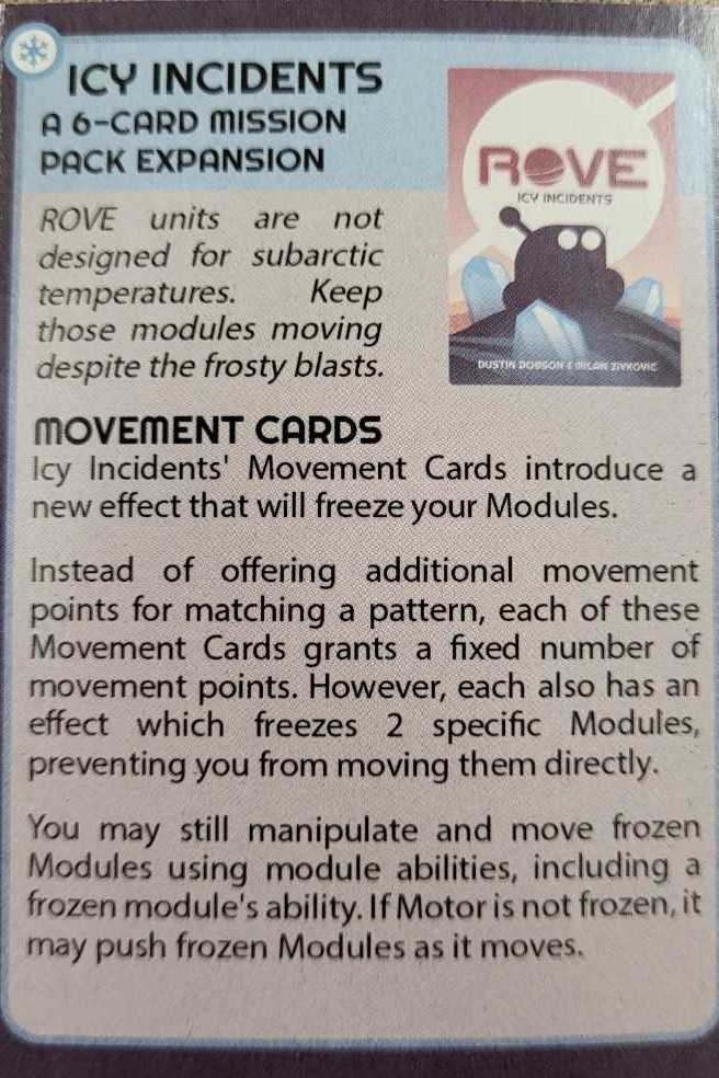 ROVE: Icy Incidents  (1) board game collectible - Main Image 2