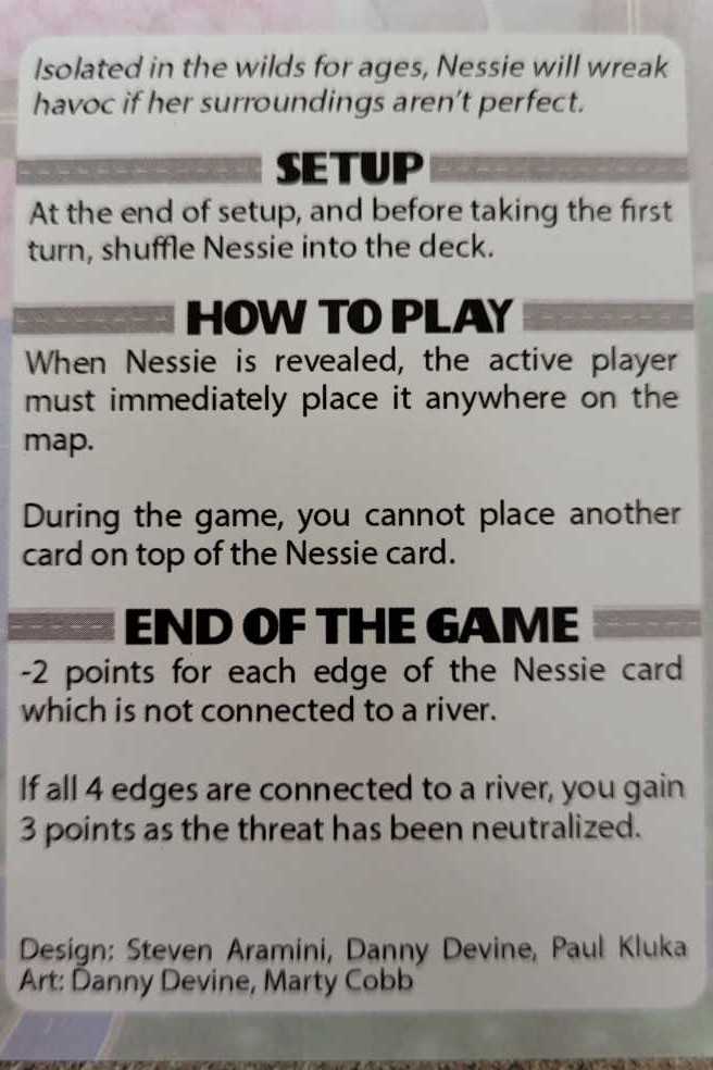 Naturopolis: Nessie  (1) board game collectible - Main Image 2