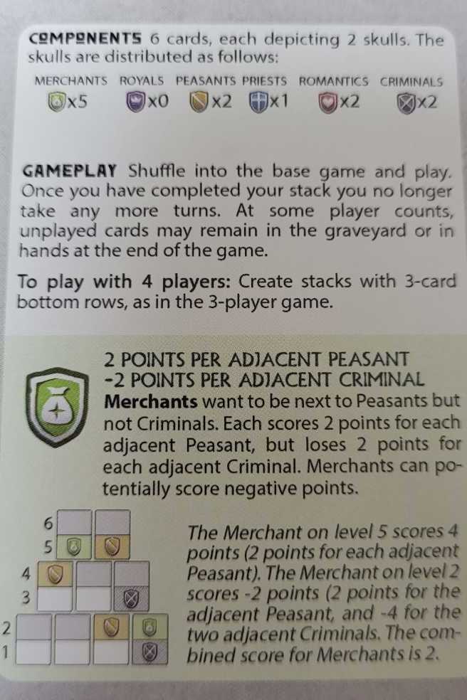 Skulls Of Sedlec: Merchants  board game collectible - Main Image 2